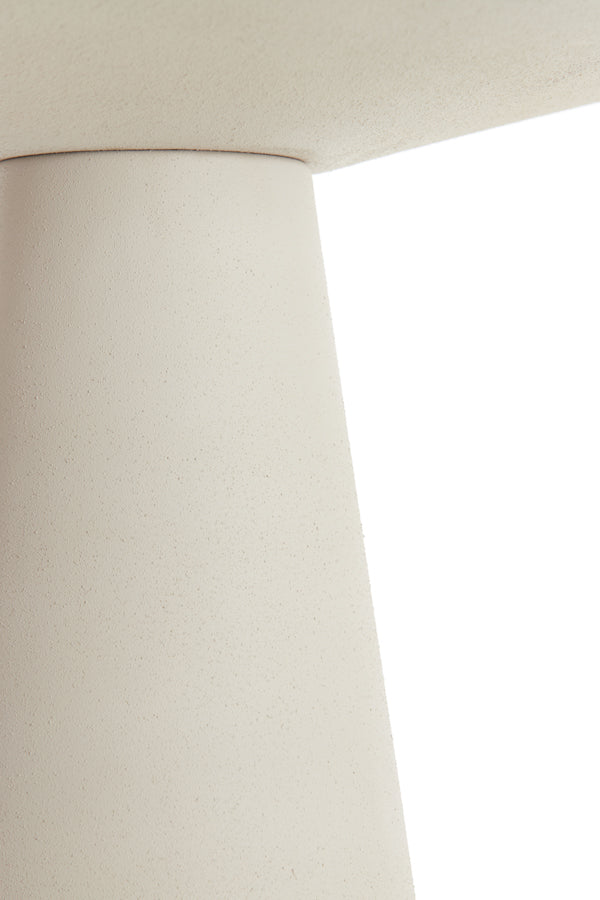 Light & Living Living Side table 60x60x41 cm ABALA matt cream House of Isabella UK