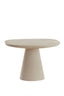 Light & Living Living Side table 60x60x41 cm ABALA matt cream House of Isabella UK