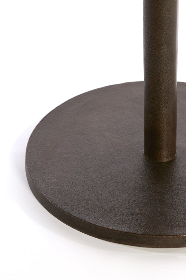 Light & Living Living Side table 61x41 cm PAZO dark brown marble+dark brown House of Isabella UK
