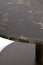 Light & Living Living Side table 61x41 cm PAZO dark brown marble+dark brown House of Isabella UK