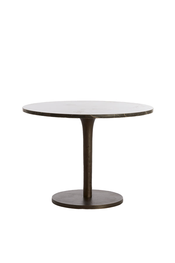 Light & Living Living Side table 61x41 cm PAZO dark brown marble+dark brown House of Isabella UK
