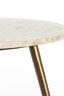 Light & Living Living Side table 67x37 cm ZECA taupe marble+antique bronze House of Isabella UK