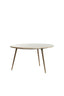Light & Living Living Side table 67x37 cm ZECA taupe marble+antique bronze House of Isabella UK