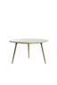Light & Living Living Side table 67x37 cm ZECA taupe marble+antique bronze House of Isabella UK