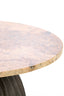 Light & Living Living Side table 69x35 cm OBIDOS orange-grey marble+d brown House of Isabella UK