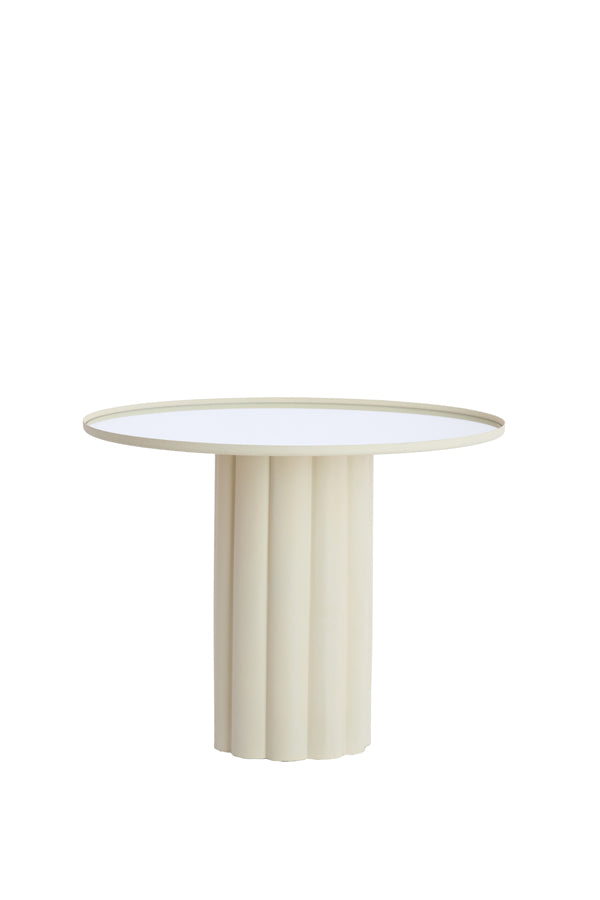 Light & Living Living Side table 70,5x54 cm ROSARIO mirror clear+cream House of Isabella UK