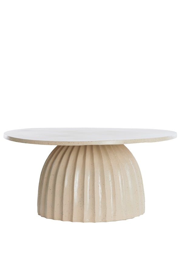 Light & Living Living Side table 70x33,5 cm VEGLIA matt sand+light brown spotted House of Isabella UK