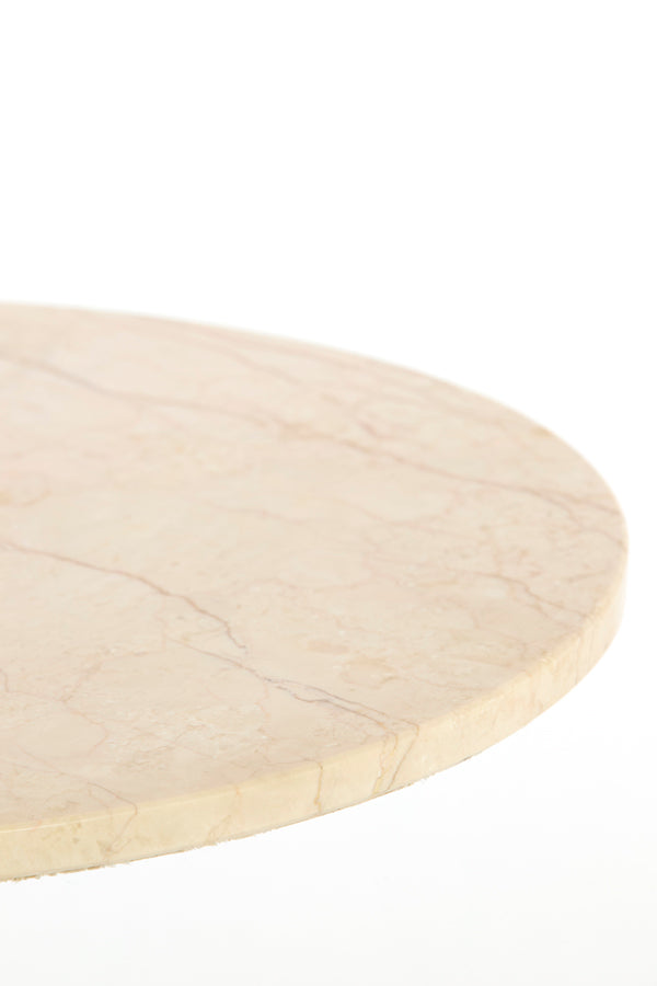 Light & Living Living Side table 74x36 cm TOMAR sand-pink marble+light gold House of Isabella UK