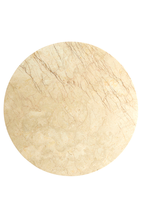 Light & Living Living Side table 74x36 cm TOMAR sand-pink marble+light gold House of Isabella UK