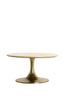 Light & Living Living Side table 74x36 cm TOMAR sand-pink marble+light gold House of Isabella UK