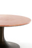 Light & Living Living Side table 75x38 cm DOLIN red travertine+dark brown House of Isabella UK