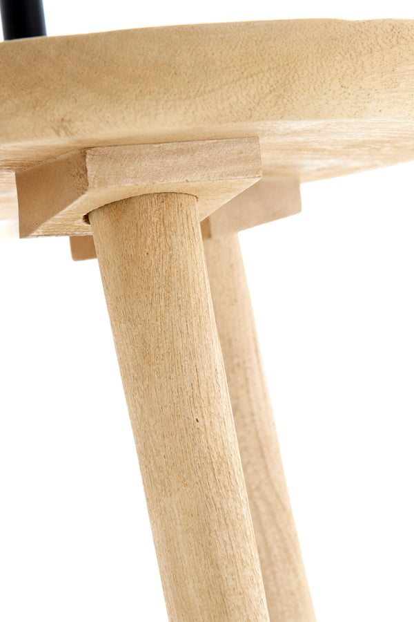 Light & Living Living Side table+floor lamp 40x135 cm TOLFA wood natural+m black House of Isabella UK
