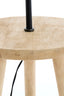 Light & Living Living Side table+floor lamp 40x135 cm TOLFA wood natural+m black House of Isabella UK