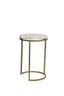 Light & Living Living Side table S/2 28x42+41x50 cm AXAT agate antique bronze House of Isabella UK