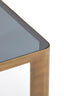 Light & Living Living Side table S/2 30x30x40+45x45x50 cm OXE ant. br+smoked gl. House of Isabella UK