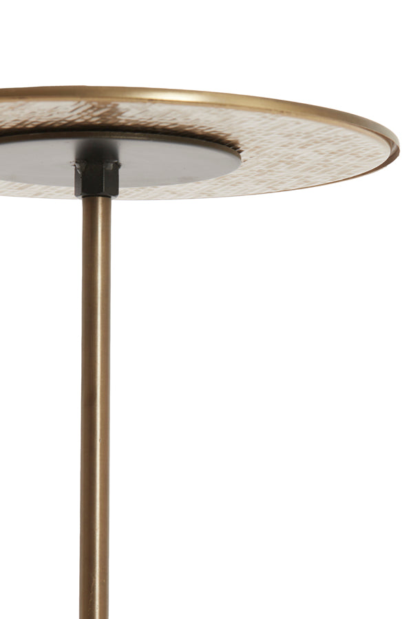 Light & Living Living Side table S/2 32x51+38x54 cm LIA dark brown-bronze House of Isabella UK