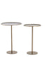Light & Living Living Side table S/2 32x51+38x54 cm LIA dark brown-bronze House of Isabella UK