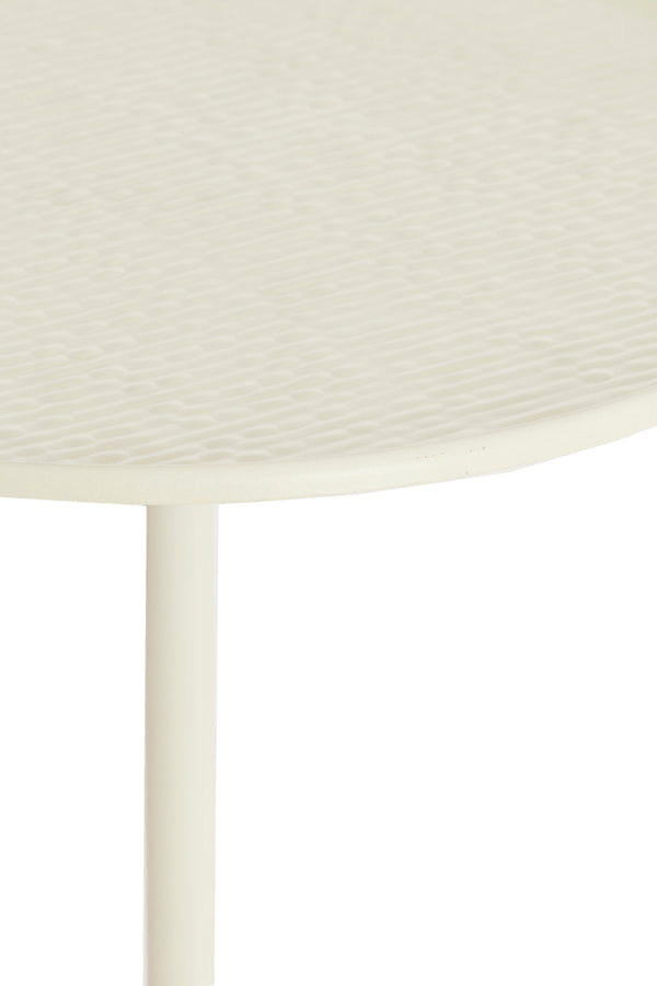 Light & Living Living Side table S/2 32x51+38x54 cm LIA matt cream House of Isabella UK