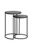 Light & Living Living Side table S/2 35x51+40x60 cm TALCA lead antique edge House of Isabella UK