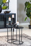 Light & Living Living Side table S/2 35x51+40x60 cm TALCA lead antique edge House of Isabella UK