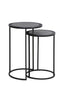 Light & Living Living Side table S/2 35x51+40x60 cm TALCA lead antique edge House of Isabella UK
