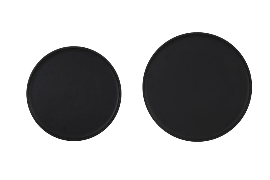 Light & Living Living Side table S/2 37x41+43x45,5 cm TOBIAS black House of Isabella UK