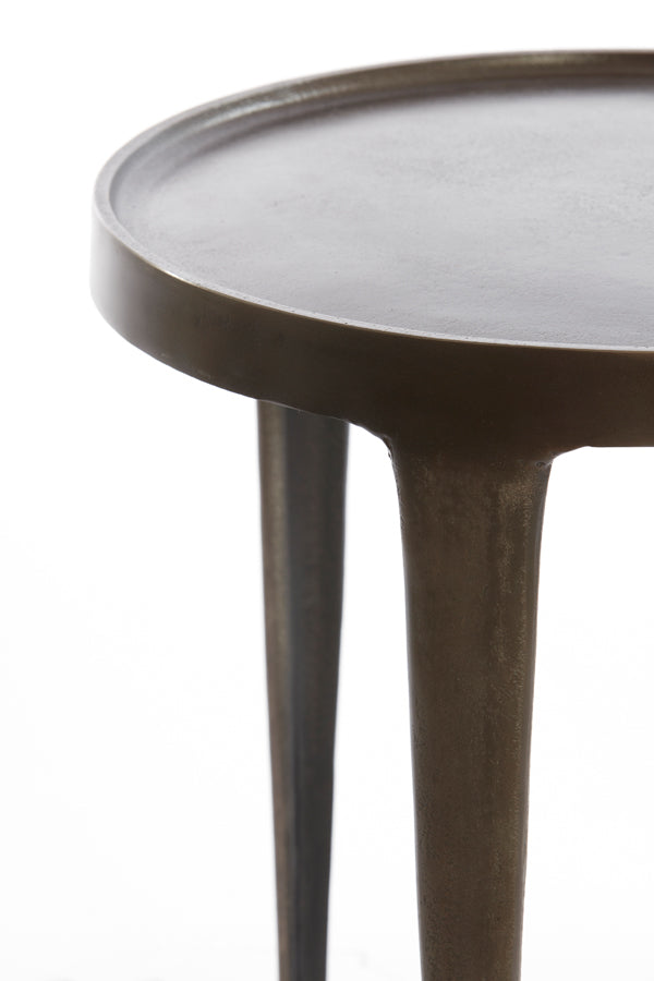 Light & Living Living Side table S/2 37x41+43x45,5 cm TOBIAS dark brown House of Isabella UK