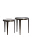 Light & Living Living Side table S/2 37x41+43x45,5 cm TOBIAS dark brown House of Isabella UK