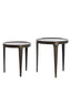 Light & Living Living Side table S/2 37x41+43x45,5 cm TOBIAS dark brown House of Isabella UK