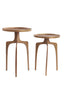 Light & Living Living Side table S/2 38x54+41x63 cm PANO brown bronze House of Isabella UK