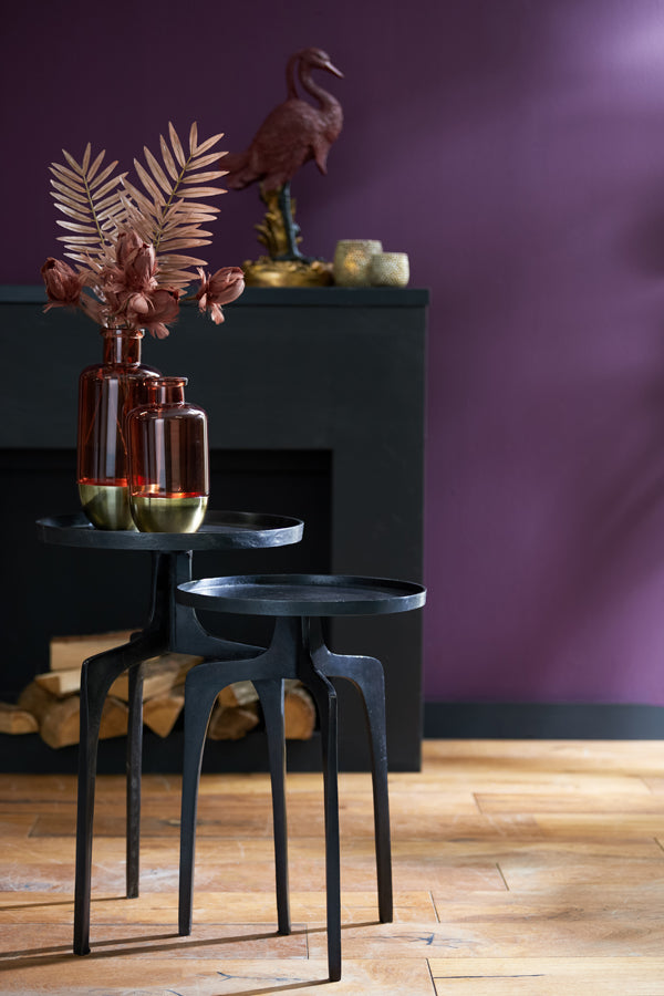 Light & Living Living Side table S/2 38x54+41x63 cm PANO dark bronze House of Isabella UK