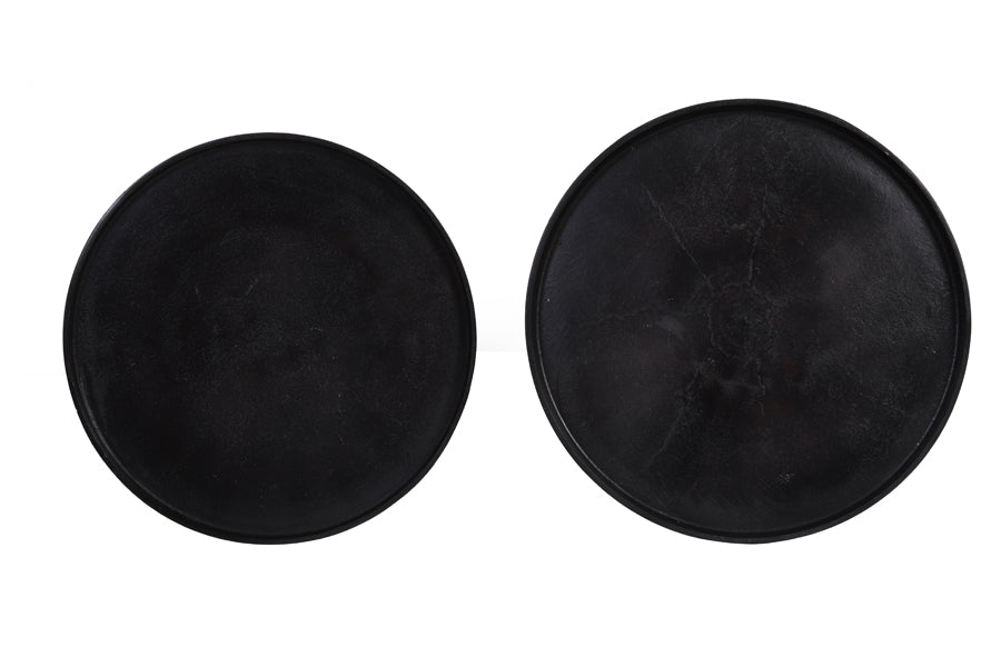 Light & Living Living Side table S/2 38x54+41x63 cm PANO dark bronze House of Isabella UK