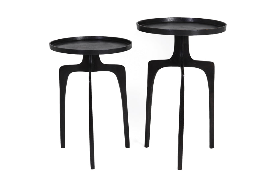 Light & Living Living Side table S/2 38x54+41x63 cm PANO dark bronze House of Isabella UK