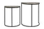 Light & Living Living Side table S/2 40,5x23x49+46x30,5x55 cm PETO rw a brz-mt blk House of Isabella UK