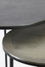 Light & Living Living Side table S/2 40x45+49x50,5 cm TALCA raw lead+antiq lead House of Isabella UK
