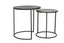 Light & Living Living Side table S/2 40x45+49x50,5 cm TALCA raw lead+antiq lead House of Isabella UK