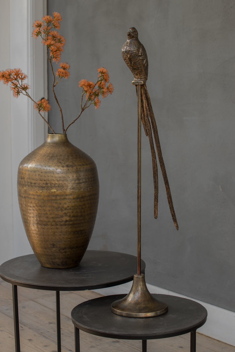 Light & Living Living Side table S/2 40x45+49x50,5 cm TALCA raw lead antique House of Isabella UK
