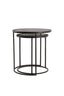 Light & Living Living Side table S/2 40x45+49x50,5 cm TALCA raw lead antique House of Isabella UK