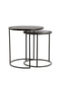 Light & Living Living Side table S/2 40x45+49x50,5 cm TALCA raw lead antique House of Isabella UK
