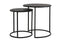 Light & Living Living Side table S/2 40x45+50x52 cm DOBA wood antique-matt black House of Isabella UK