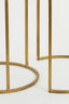 Light & Living Living Side table S/2 40x45+50x52 cm DUARTE glass-gold House of Isabella UK