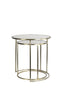 Light & Living Living Side table S/2 40x45+50x52 cm DUARTE gls brown+light gold House of Isabella UK
