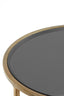 Light & Living Living Side table S/2 40x45+50x52 cm DUARTE smoked glass-gold House of Isabella UK