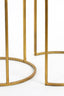 Light & Living Living Side table S/2 40x45+50x52 cm DUARTE smoked glass-gold House of Isabella UK