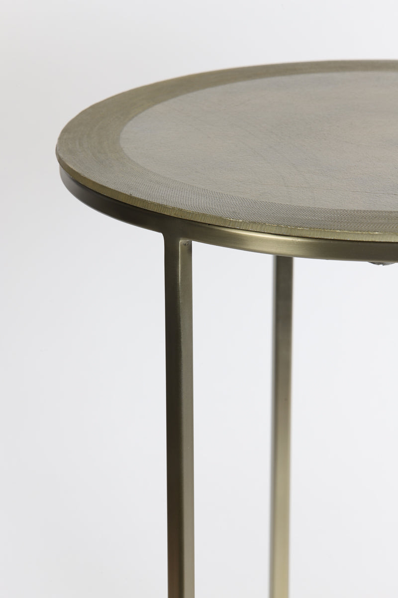 Light & Living Living Side table S/2 40x45+50x52 cm TALCA light gold House of Isabella UK