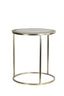 Light & Living Living Side table S/2 40x45+50x52 cm TALCA light gold House of Isabella UK