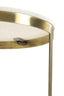 Light & Living Living Side table S/2 41x46+49x52 cm PERLATO marble whte+ant brnz House of Isabella UK