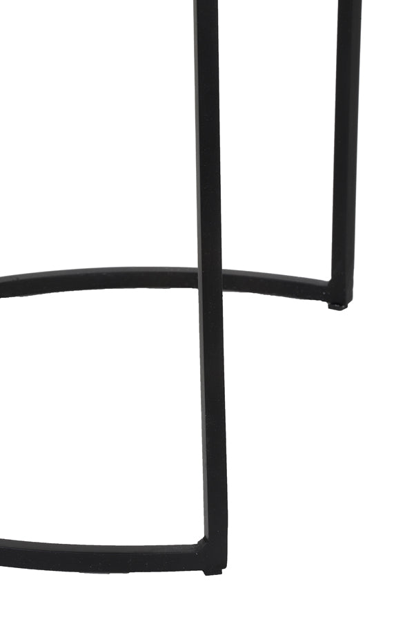 Light & Living Living Side table S/2 41x46+49x52 cm RENGO texture antique bronze House of Isabella UK