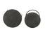 Light & Living Living Side table S/2 41x46+49x52 cm RENGO texture black nickel House of Isabella UK