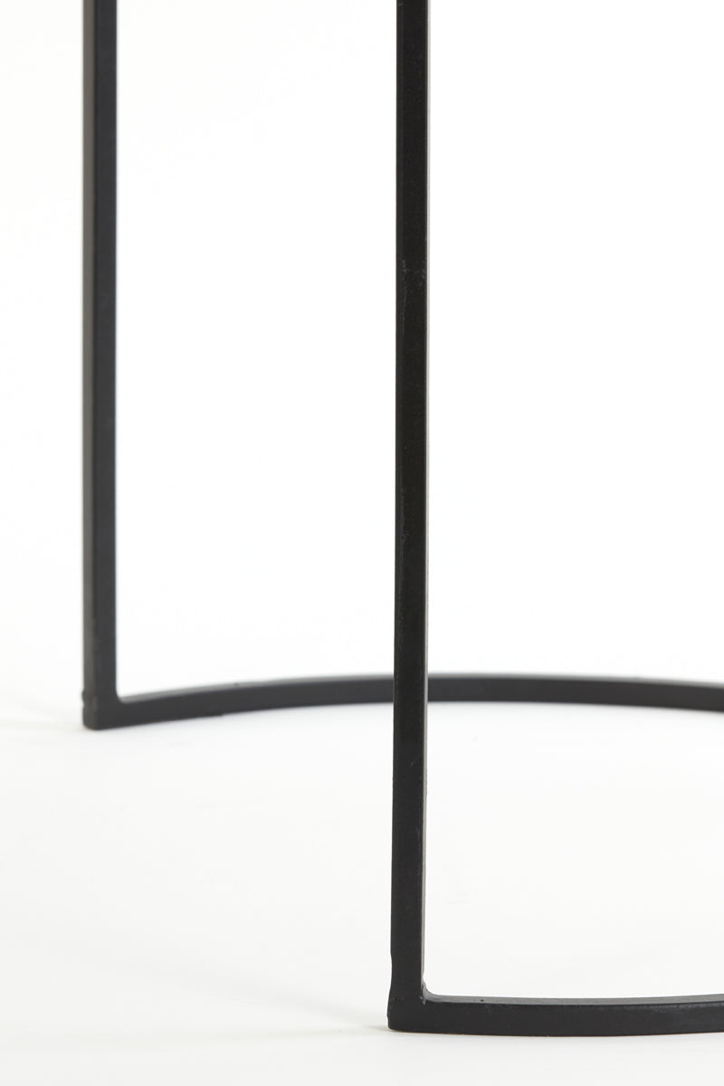 Light & Living Living Side table S/2 41x46+49x52 cm TALCA ant copper+brnz circ House of Isabella UK